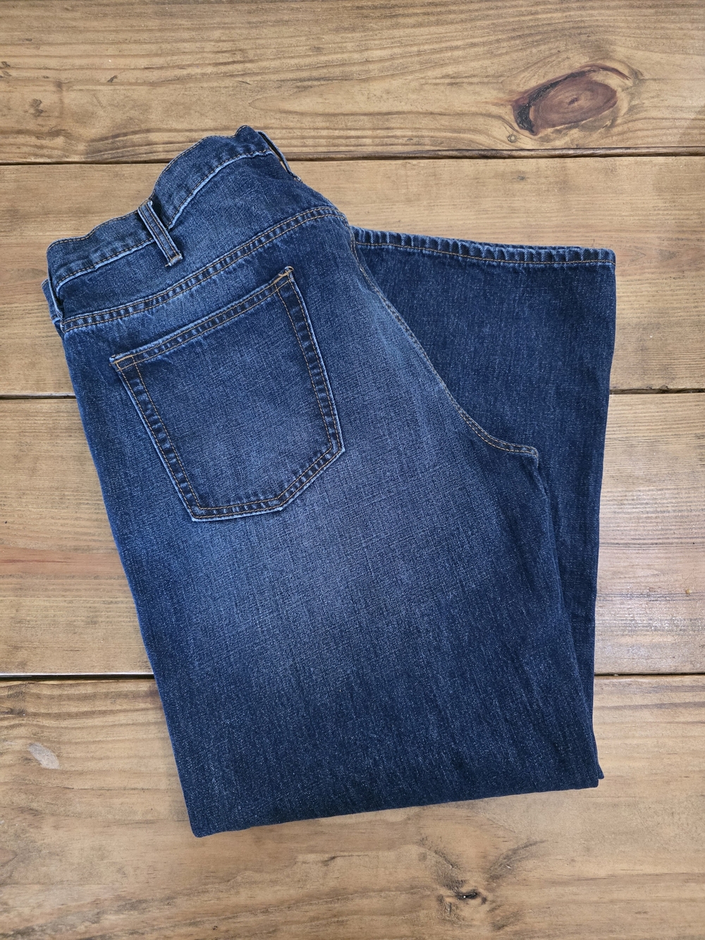 Old Navy Men's Dark Blue Straight Jeans